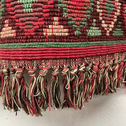 Hand made Afghan tapestry with lovely rustic earthy colours. In good vintage condition.