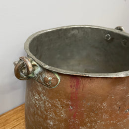 Antique Copper Bucket with Handle
