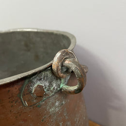 Antique Copper Bucket with Handle