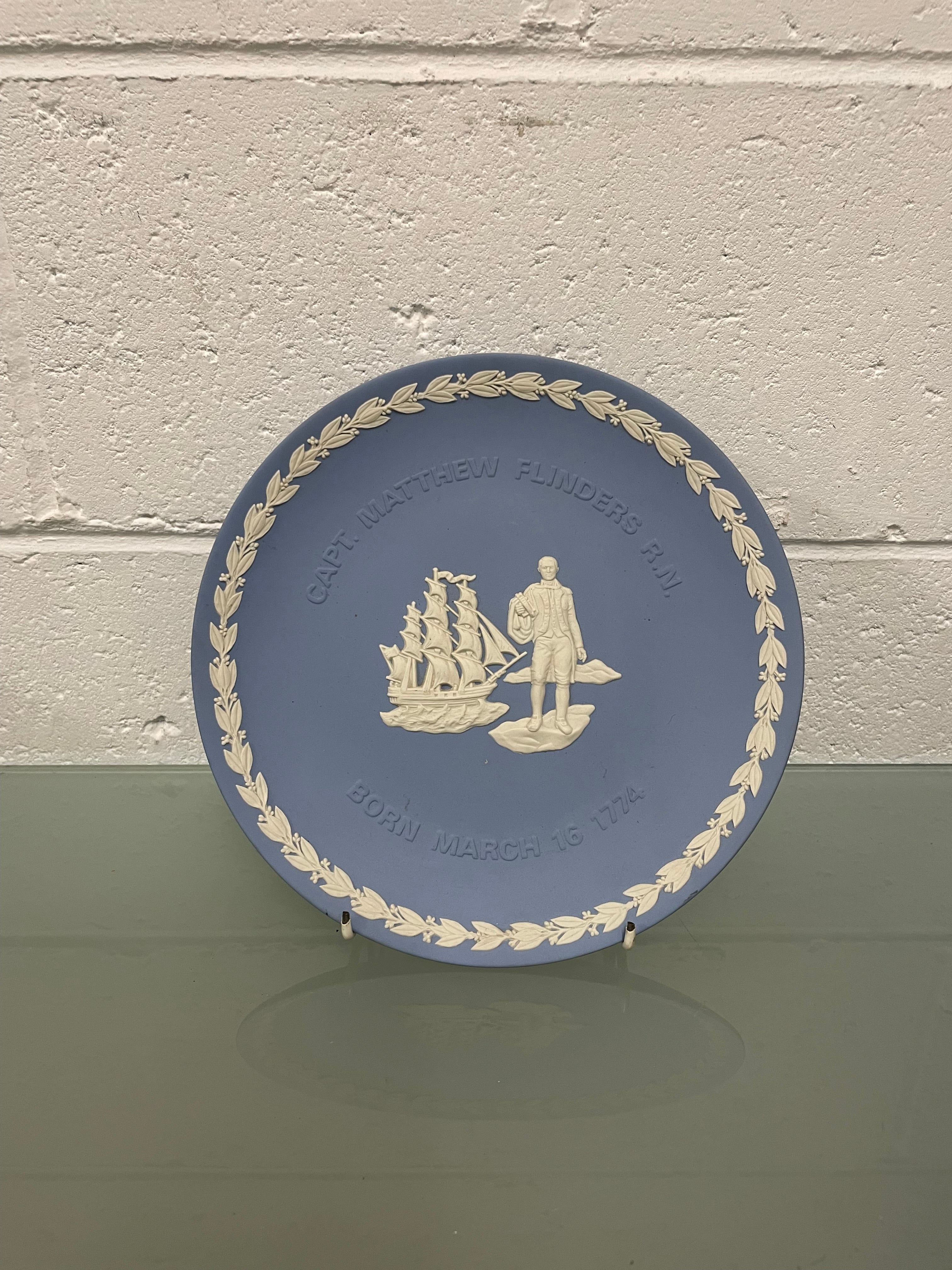 Wedgwood 'Capt. Matthew Flinders R.N.' Plate | Antique & Vintage | Moonee Ponds Antiques | Australia Wide Delivery