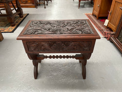 English Oak Arts & Crafts Piano Stool | Antique & Vintage | Moonee Ponds Antiques | Australia Wide Delivery