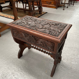 English Oak Arts & Crafts Piano Stool