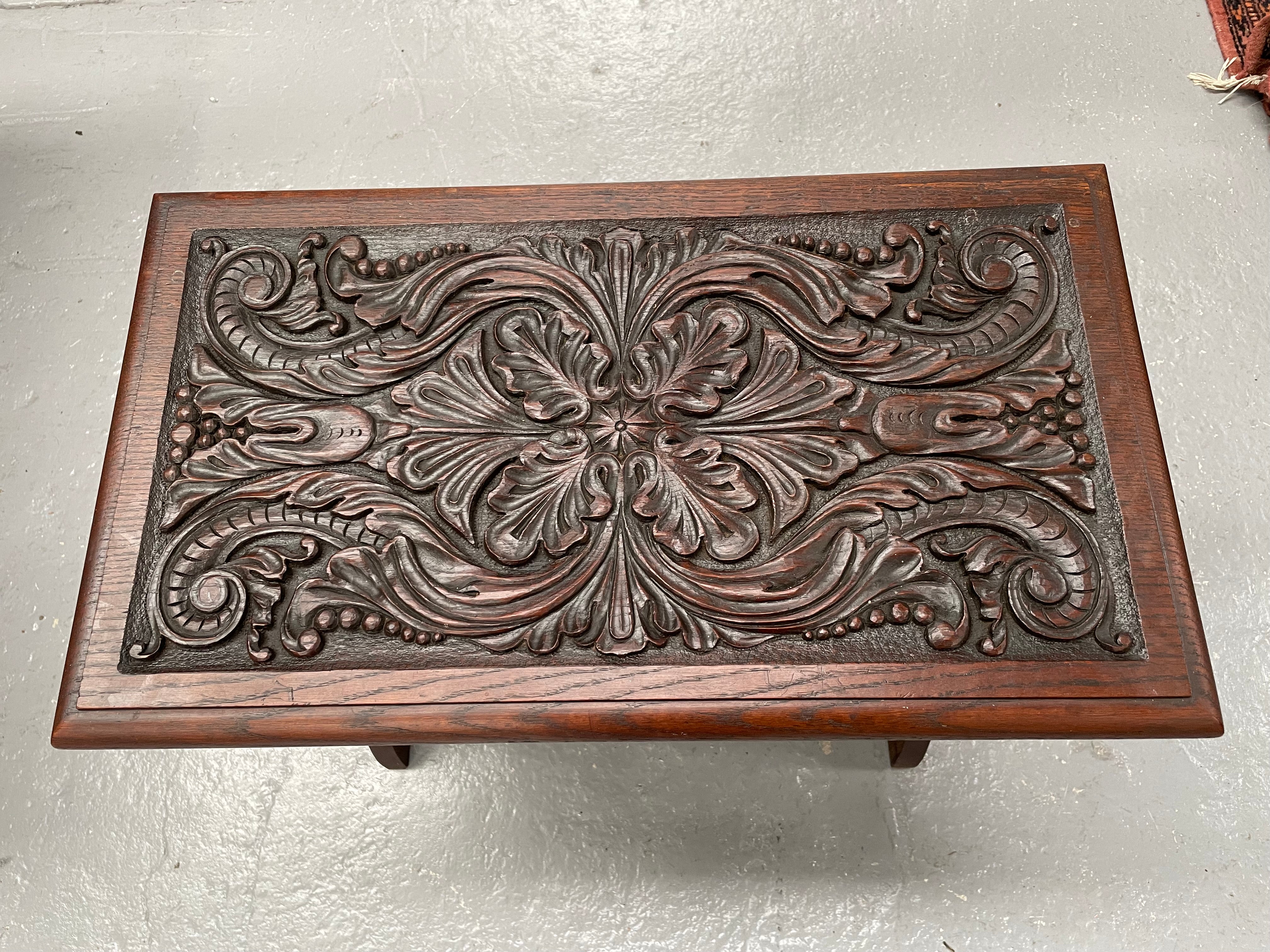 English Oak Arts & Crafts Piano Stool | Antique & Vintage | Moonee Ponds Antiques | Australia Wide Delivery