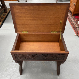 English Oak Arts & Crafts Piano Stool