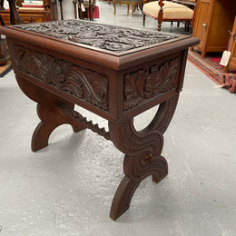 English Oak Arts & Crafts Piano Stool