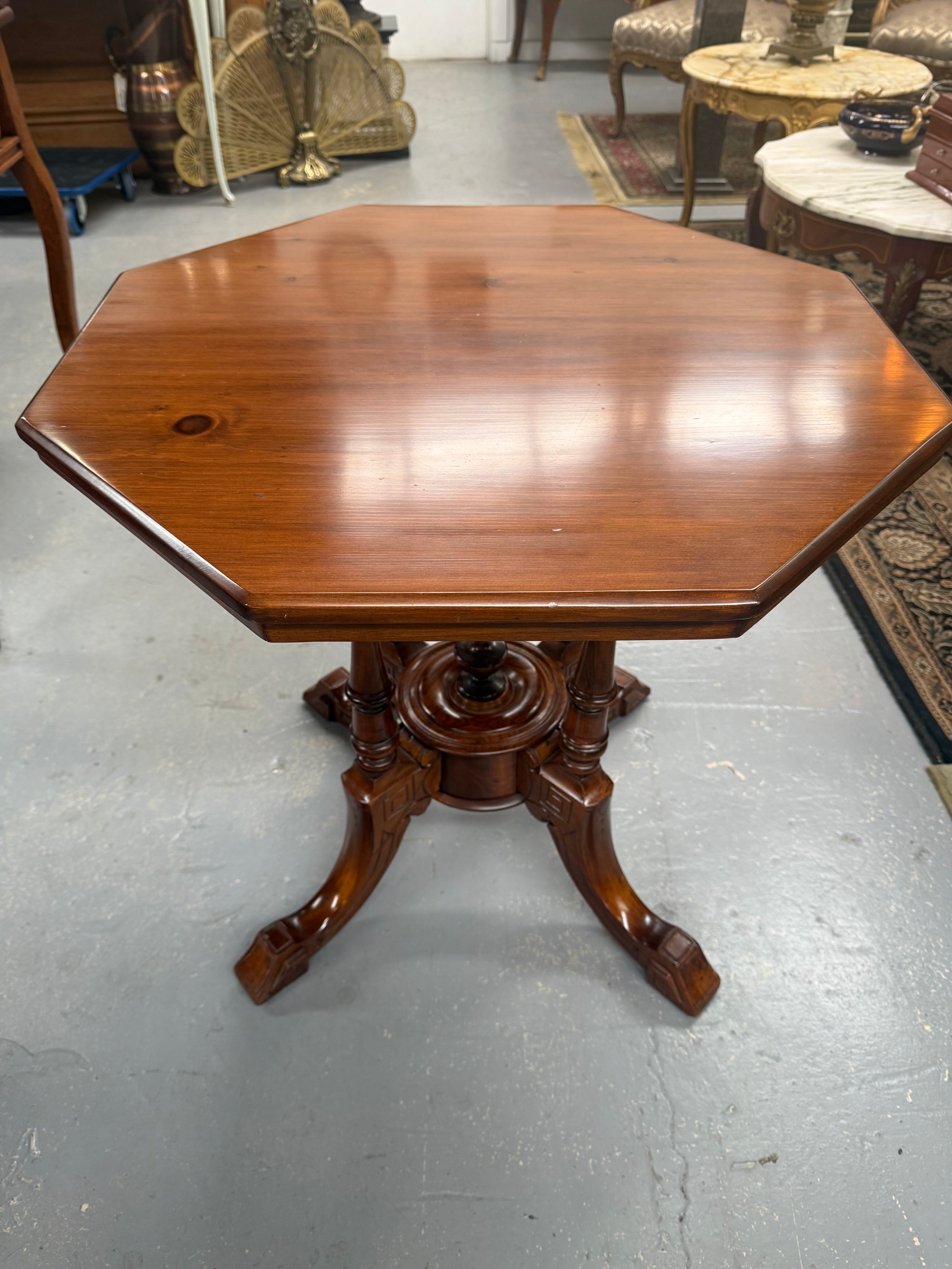 Edwardian Octagonal Topped Occasional Table | Antique & Vintage | Moonee Ponds Antiques | Australia Wide Delivery