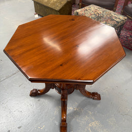 Edwardian Octagonal Topped Occasional Table