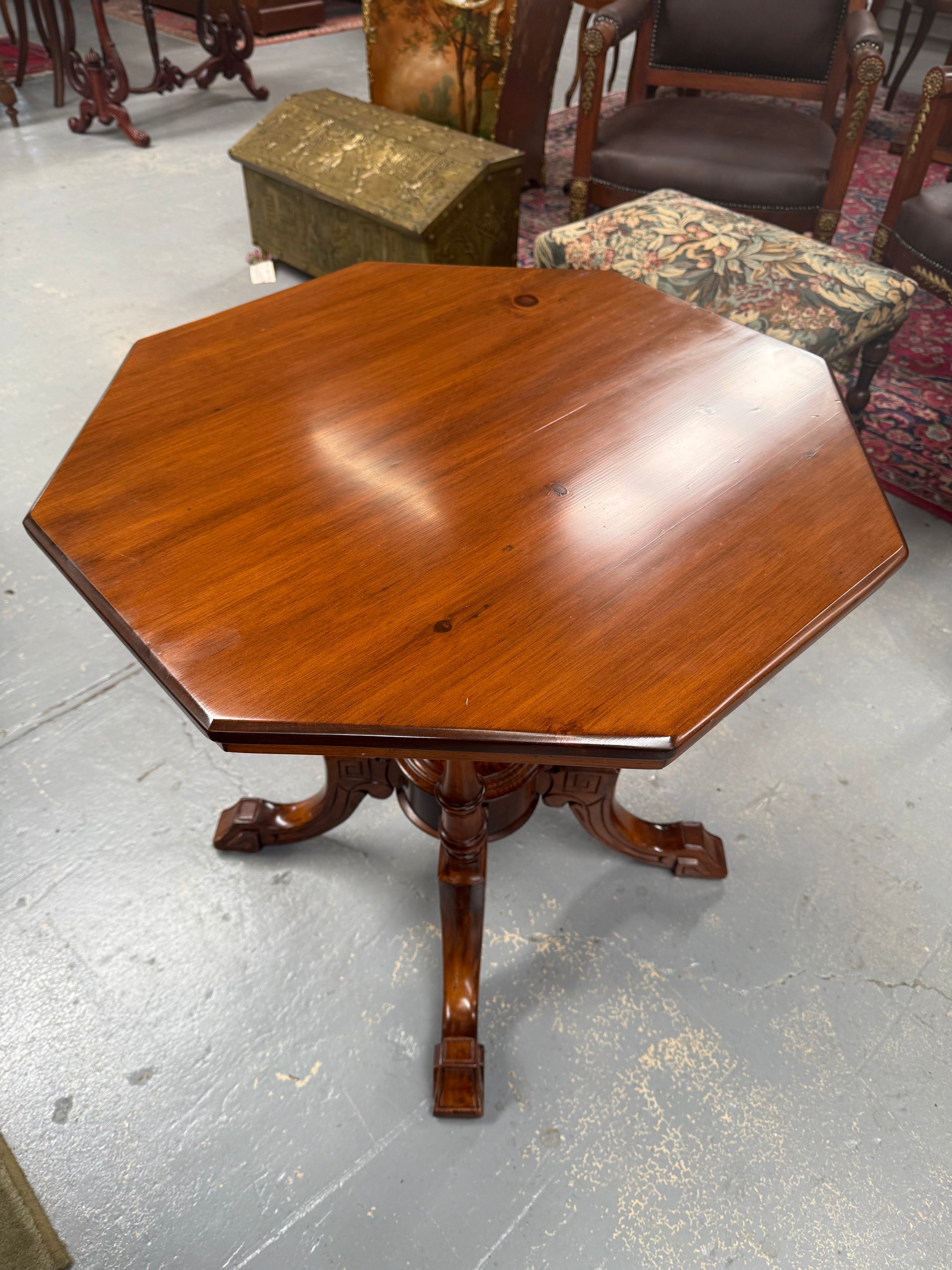 Edwardian Octagonal Topped Occasional Table | Antique & Vintage | Moonee Ponds Antiques | Australia Wide Delivery