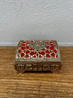 Vintage Italian Gilt Metal Trinket Box | Antique & Vintage | Moonee Ponds Antiques | Australia Wide Delivery