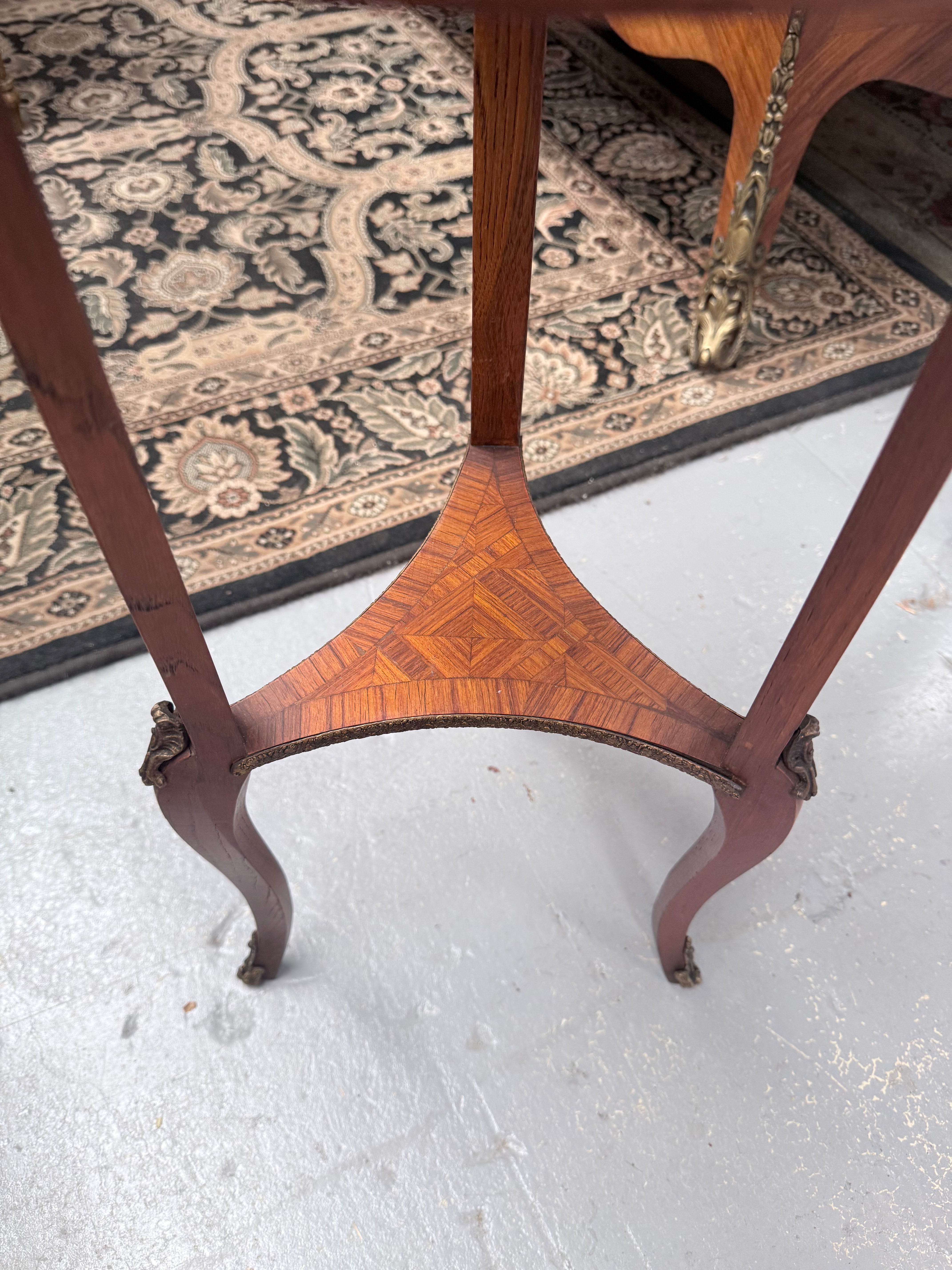 Kingwood Occasional Leather Insert Table | Antique & Vintage | Moonee Ponds Antiques | Australia Wide