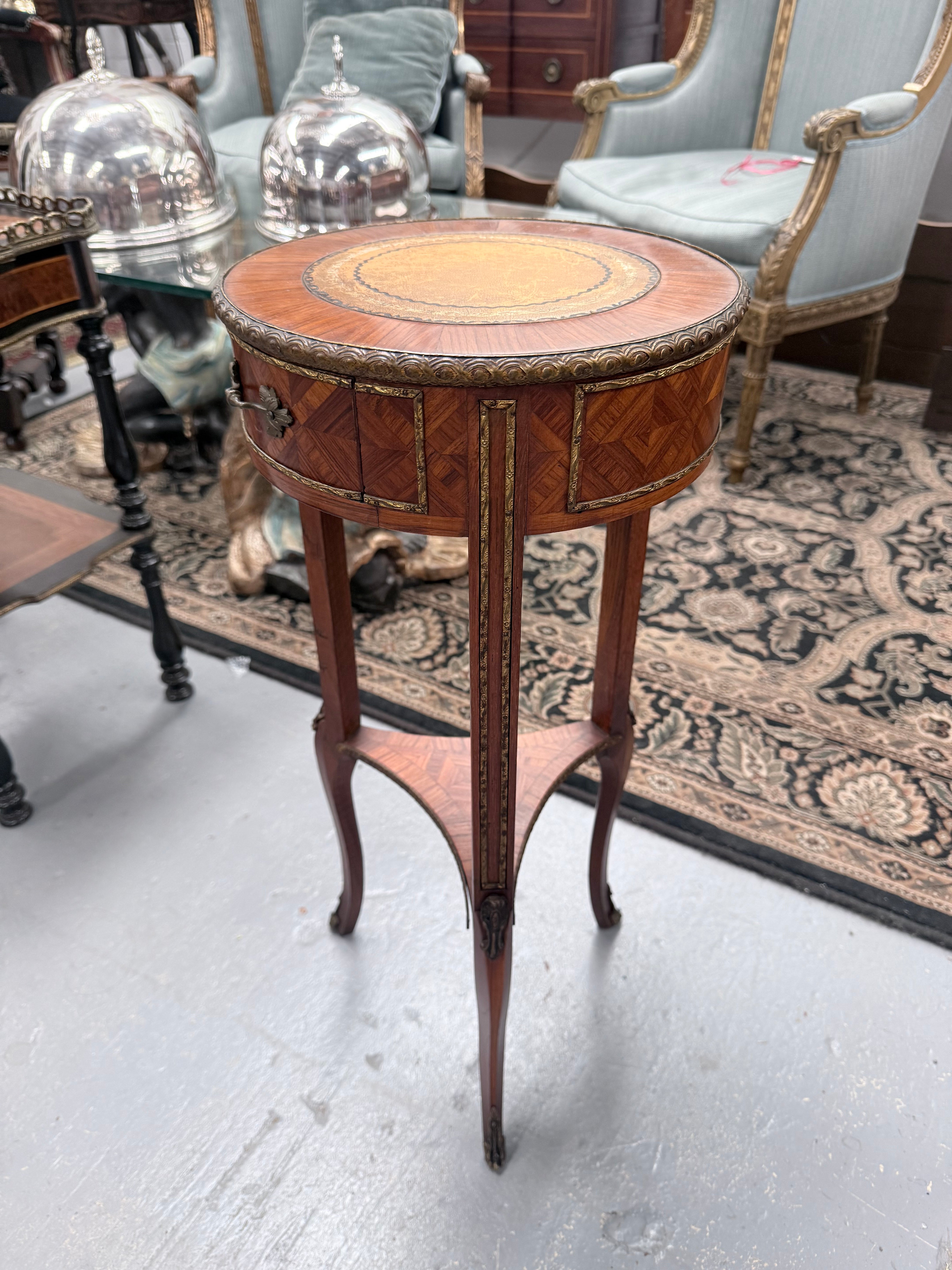 Kingwood Occasional Leather Insert Table | Antique & Vintage | Moonee Ponds Antiques | Australia Wide