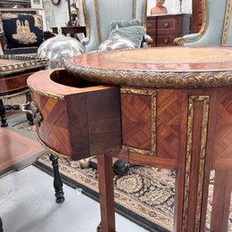 Kingwood Occasional Leather Insert Table