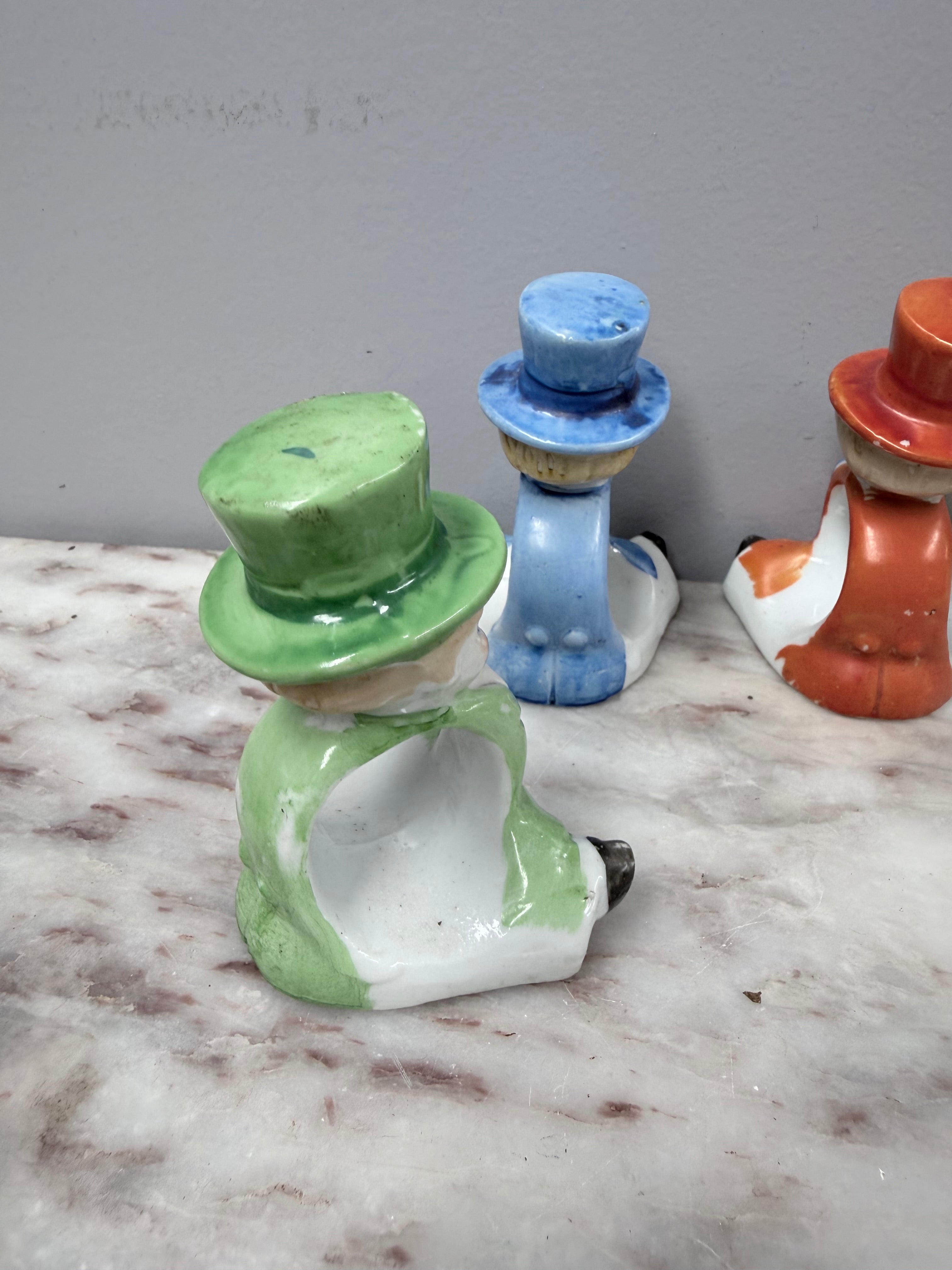 Set of 4 Vintage Napkin Ring of Boy In Top Hat | Antique & Vintage | Moonee Ponds Antiques | Australia Wide Delivery