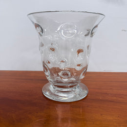 Vintage Mid Century Webb England Bulls Eye Crystal Vase