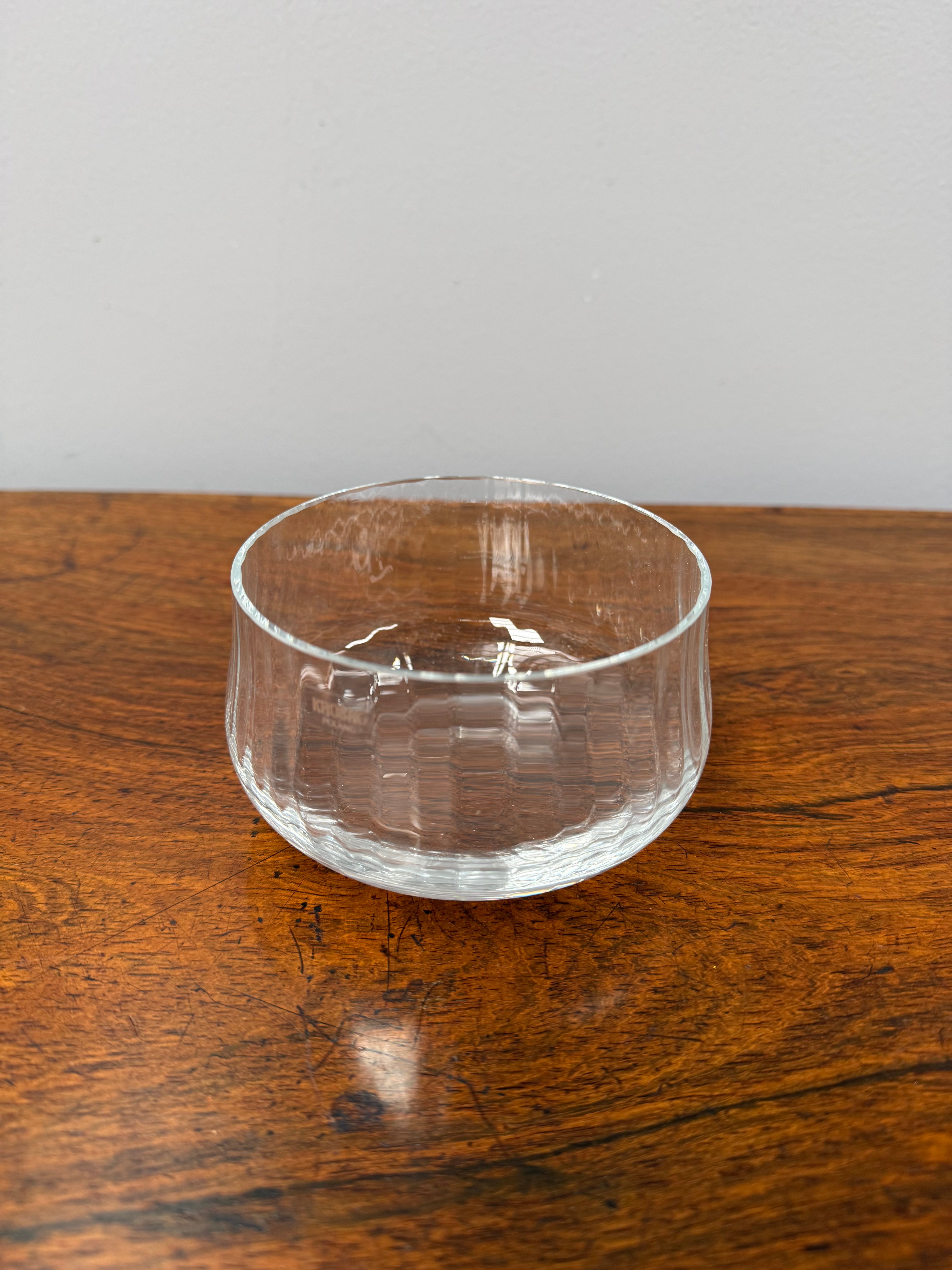 Vintage Krosno Poland Clear Glass Bowl