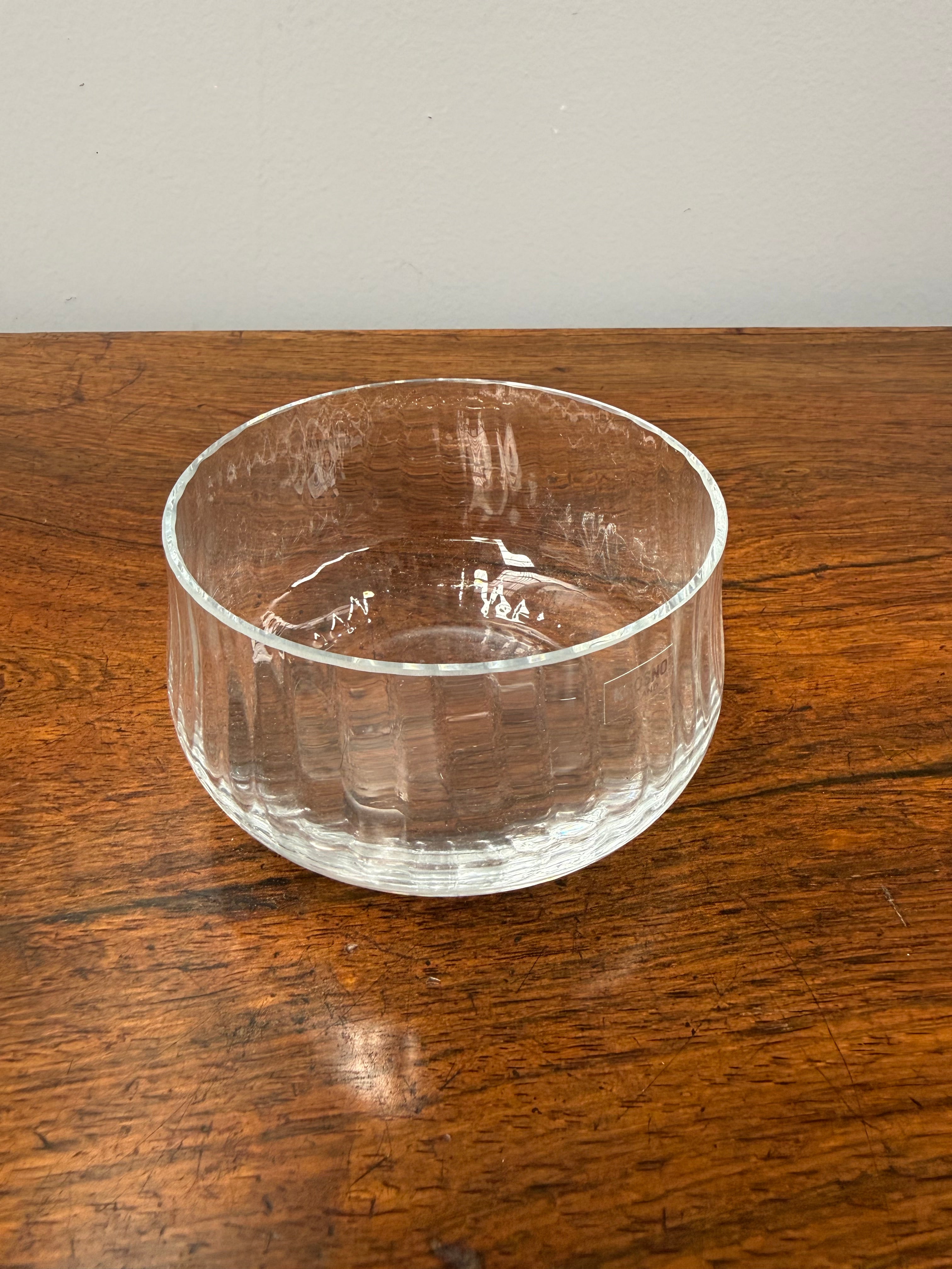Vintage Krosno Poland Clear Glass Bowl