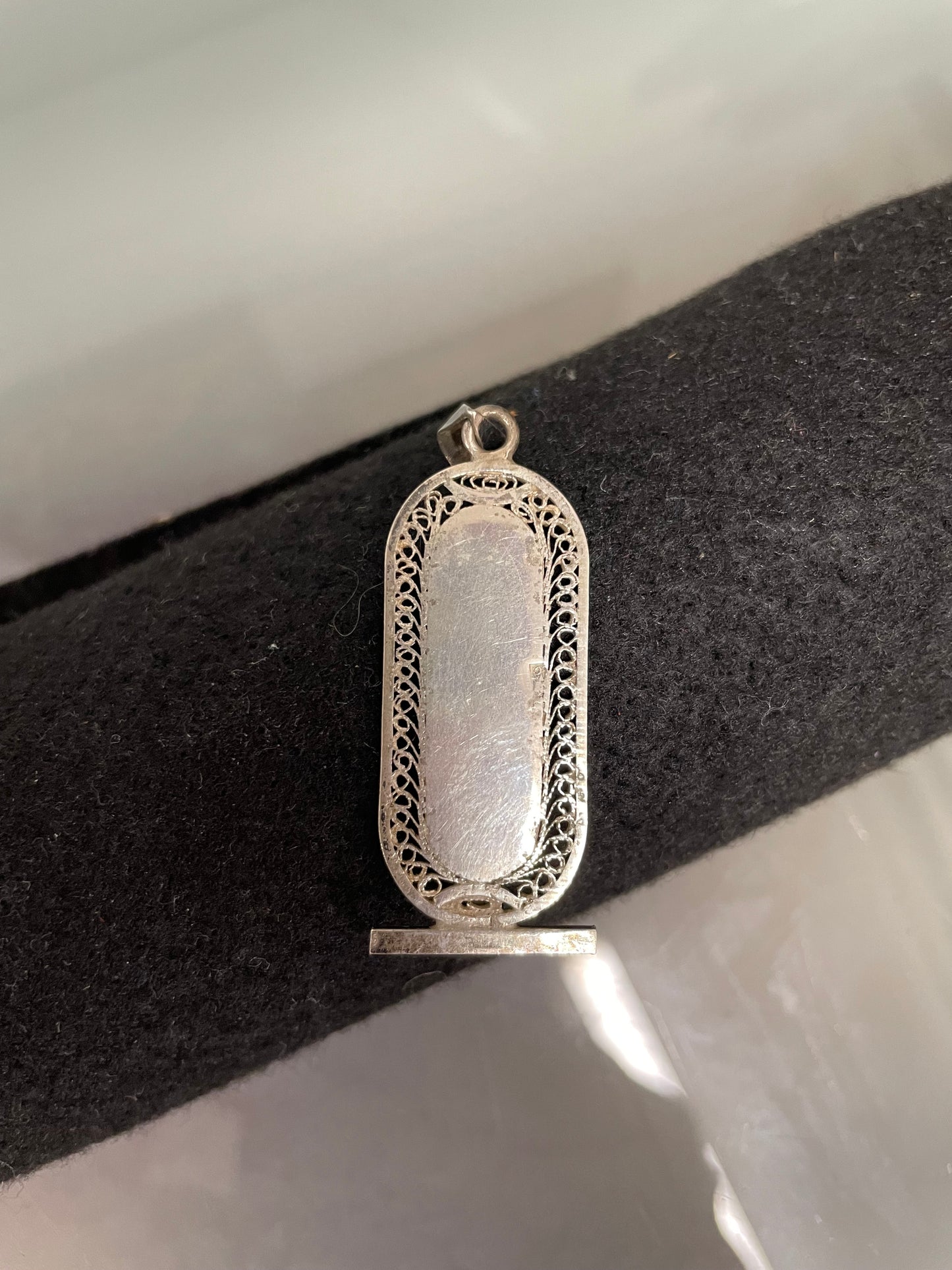 Vintage Silver & Gold Egyptian Pendant