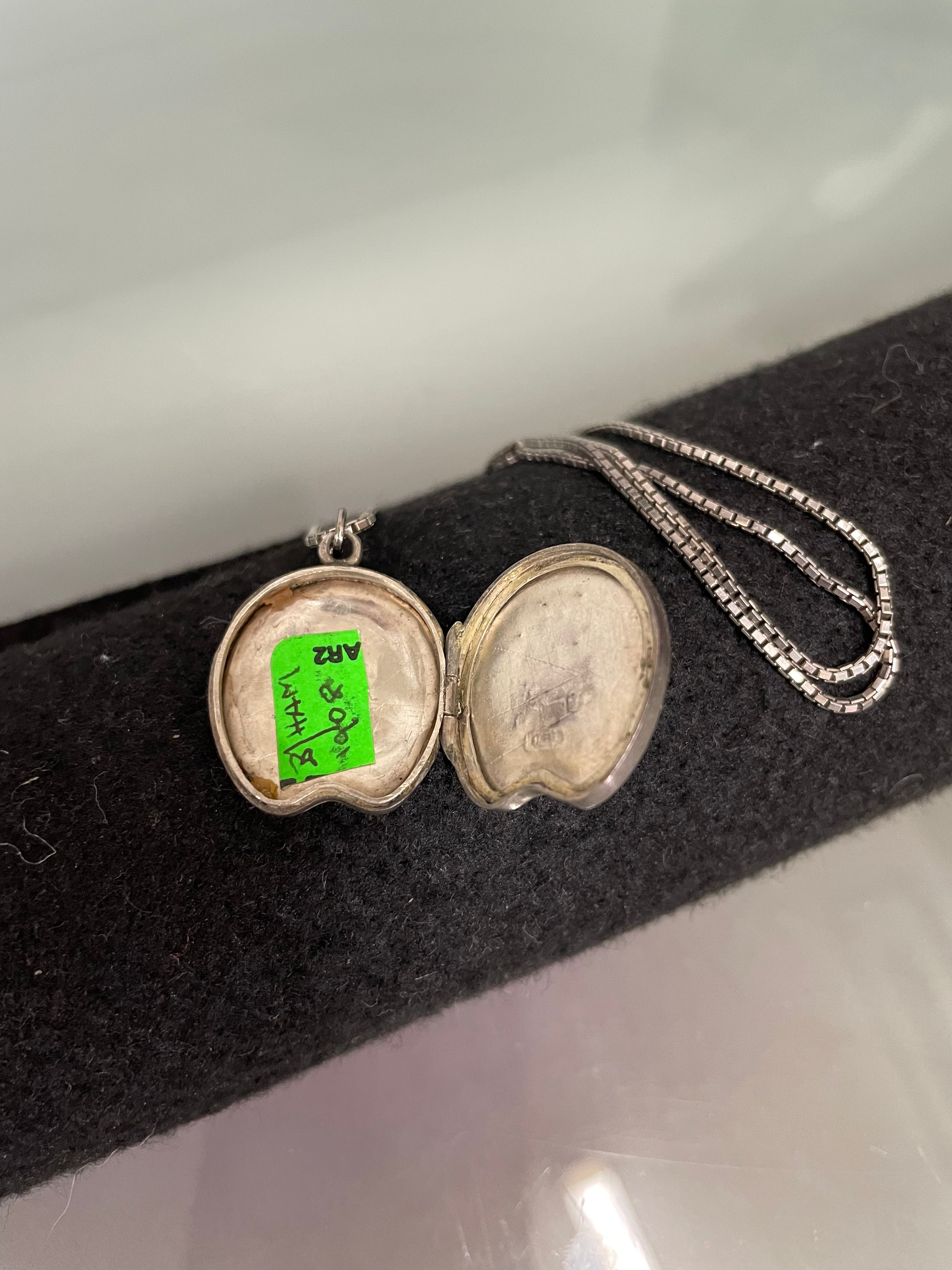 Birmingham Silver Antique Locket/Chain | Antique & Vintage | Moonee Ponds Antiques | Australia Wide Delivery