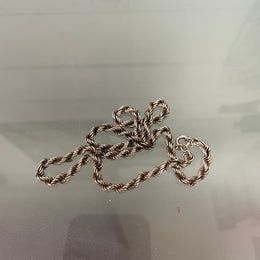 Vintage Sterling Silver Rope Necklace
