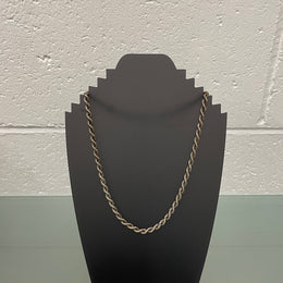 Vintage Sterling Silver Rope Necklace