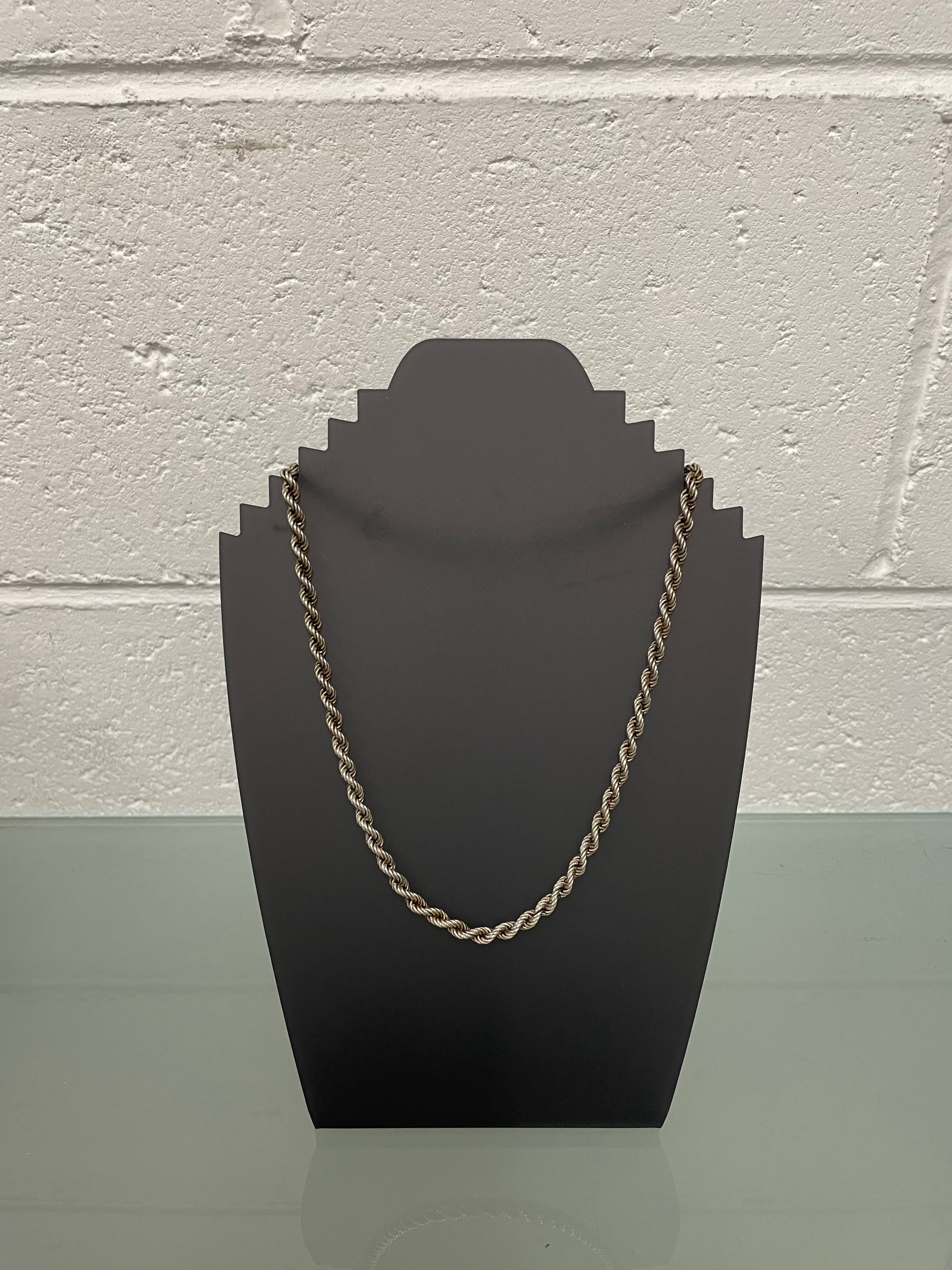Vintage Sterling Silver Rope Necklace | Antique & Vintage | Moonee Ponds Antiques | Australia Wide Delivery