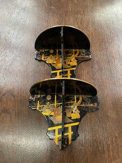 Pair of Papier Mache Chinese Wall Shelves | Antique & Vintage | Moonee Ponds Antiques | Australia Wide Delivery