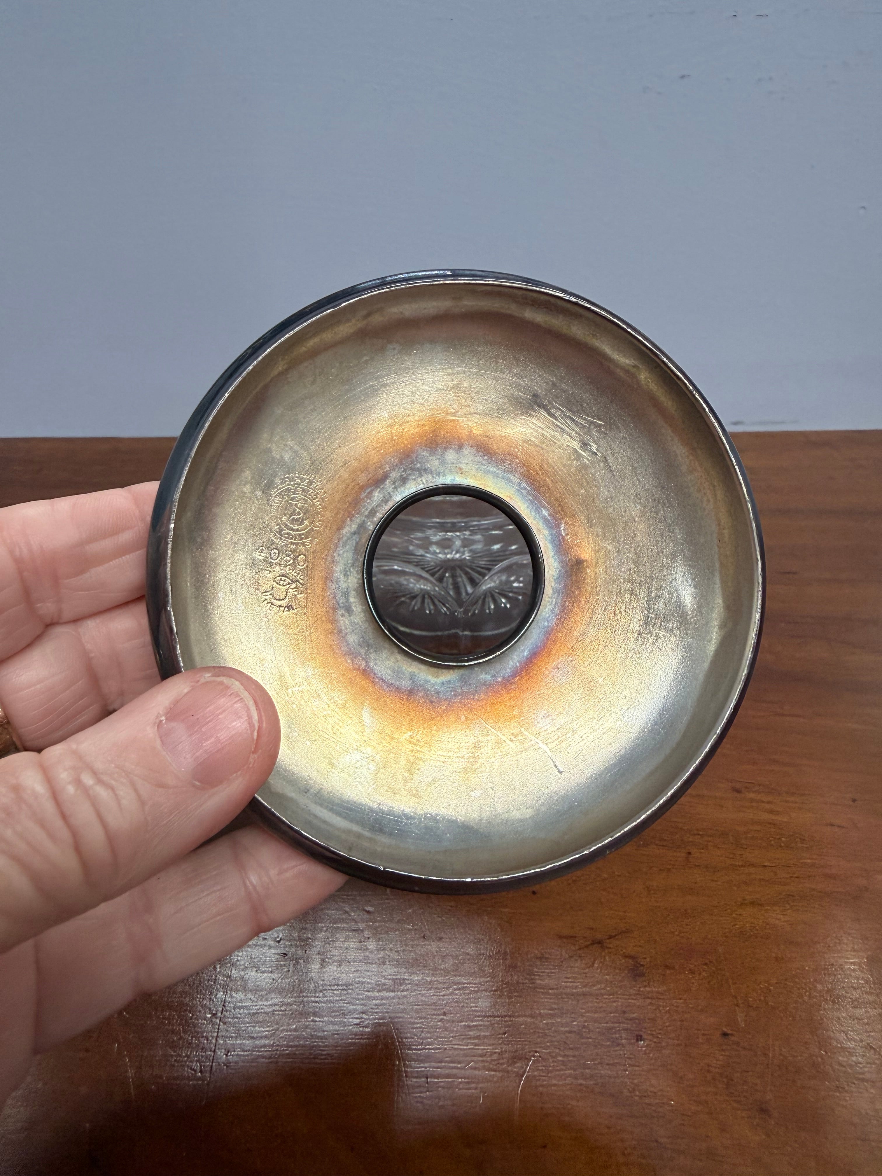 Antique Cut Glass & Silver Plated Vanity Jar | Antique & Vintage | Moonee Ponds Antiques | Australia Wide Delivery