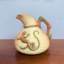 Antique Royal Worcester Lizard Design Jug