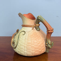Antique Royal Worcester Lizard Design Jug