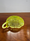 Late Victorian Vaseline Glass Dish With Handle | Antique & Vintage | Moonee Ponds Antiques | Australia Wide Delivery