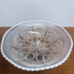 Pretty Victorian Opalescence Glass Bowl