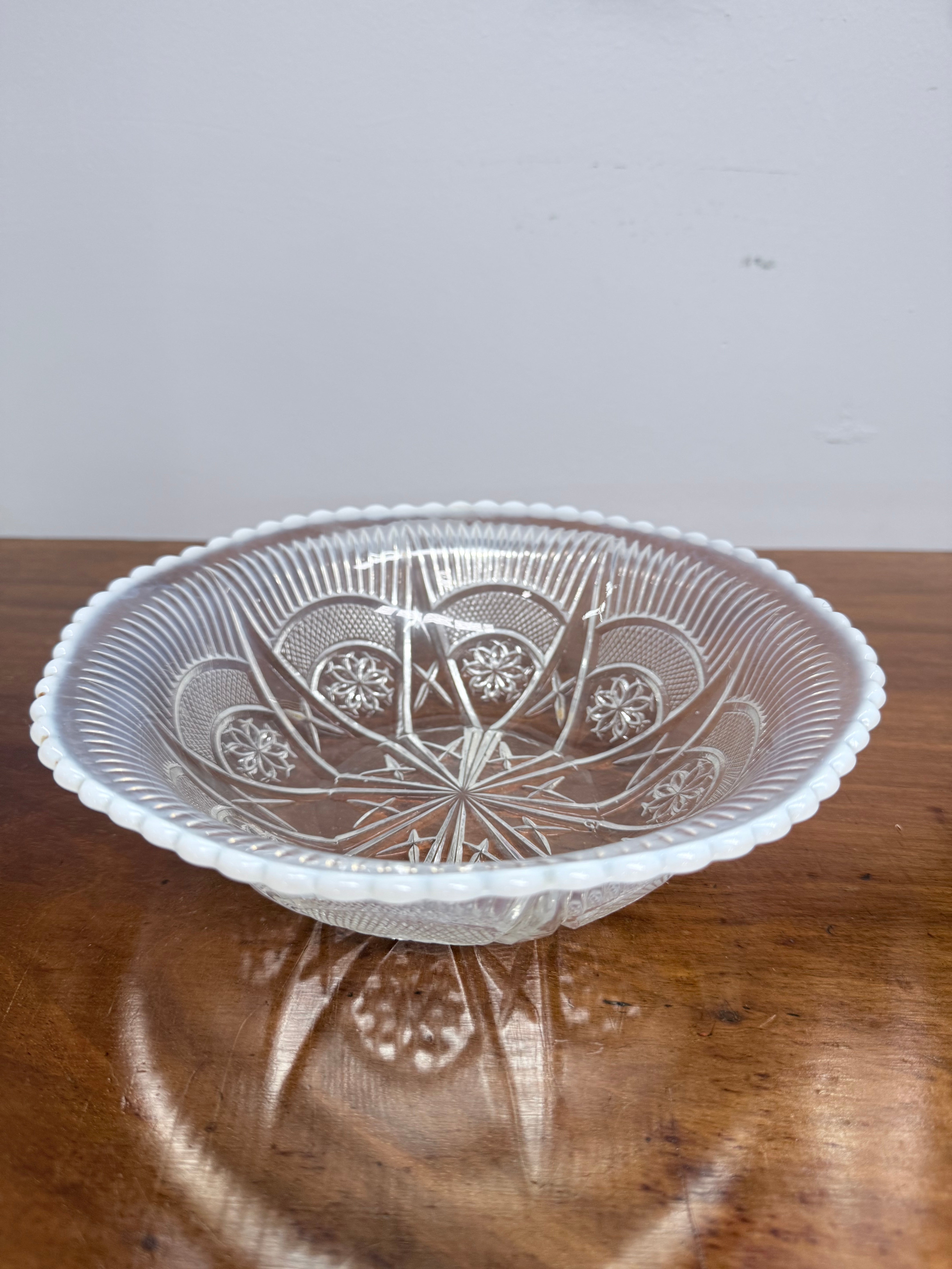 Pretty Victorian Opalescence Glass Bowl | Antique & Vintage | Moonee Ponds Antiques | Australia Wide Delivery