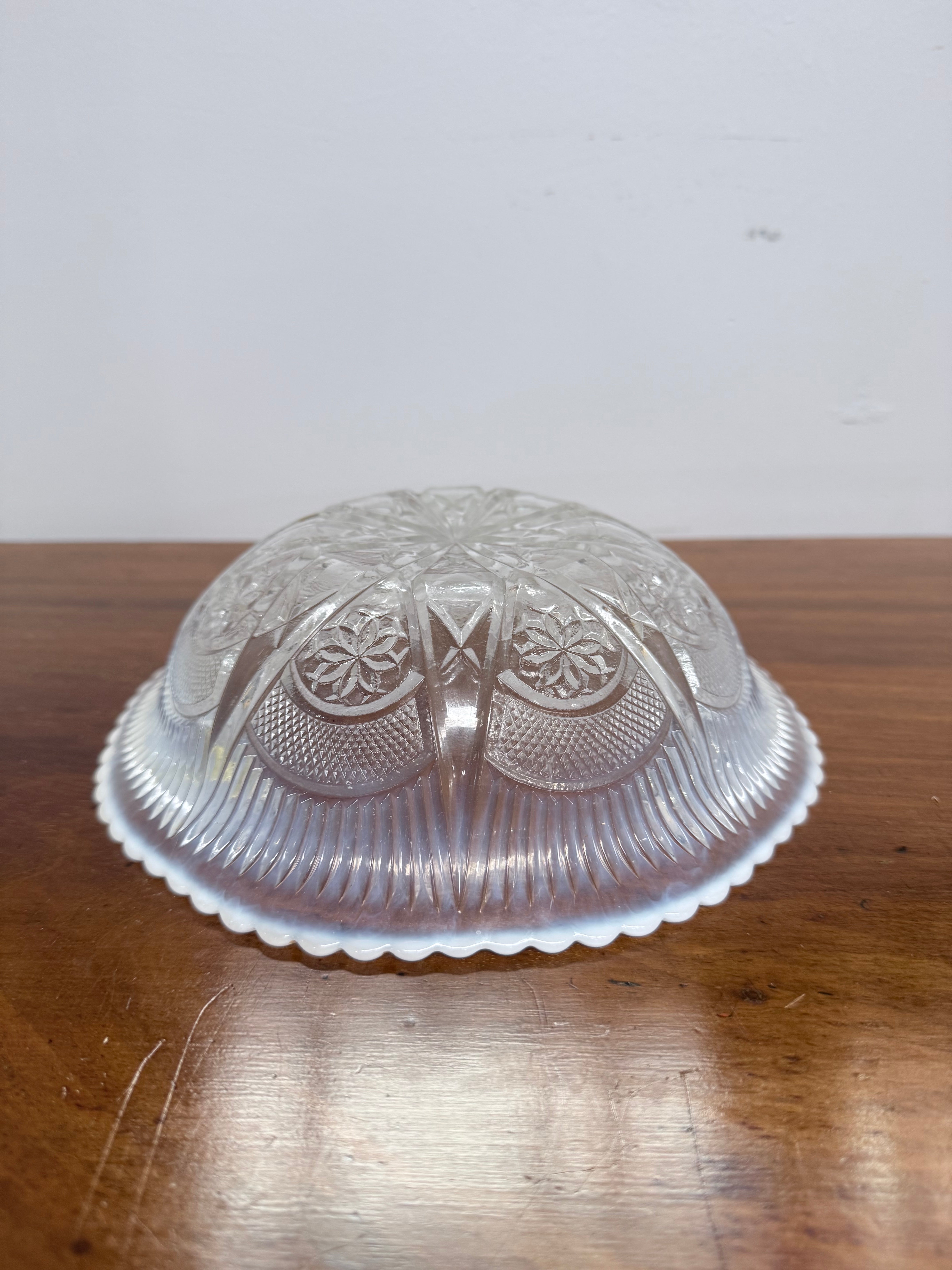 Pretty Victorian Opalescence Glass Bowl | Antique & Vintage | Moonee Ponds Antiques | Australia Wide Delivery
