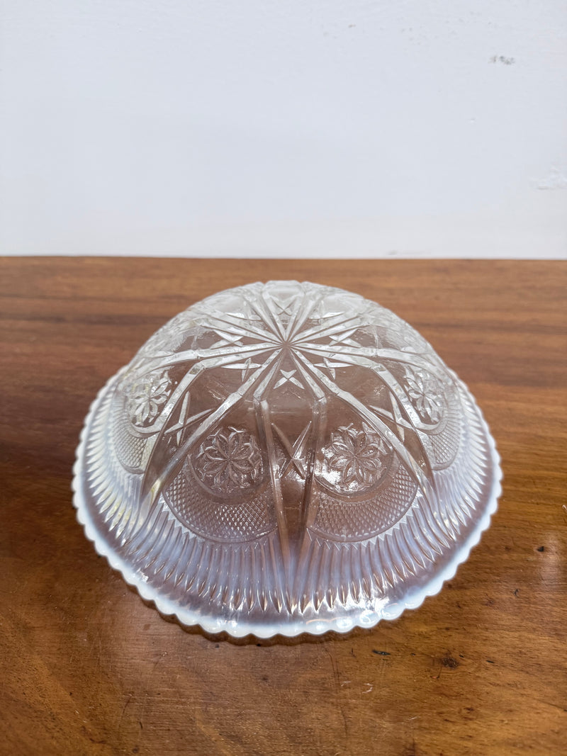 Pretty Victorian Opalescence Glass Bowl
