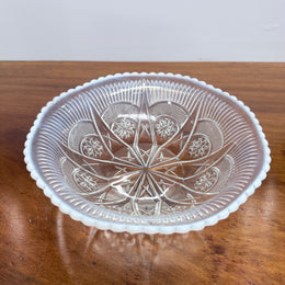 Pretty Victorian Opalescence Glass Bowl