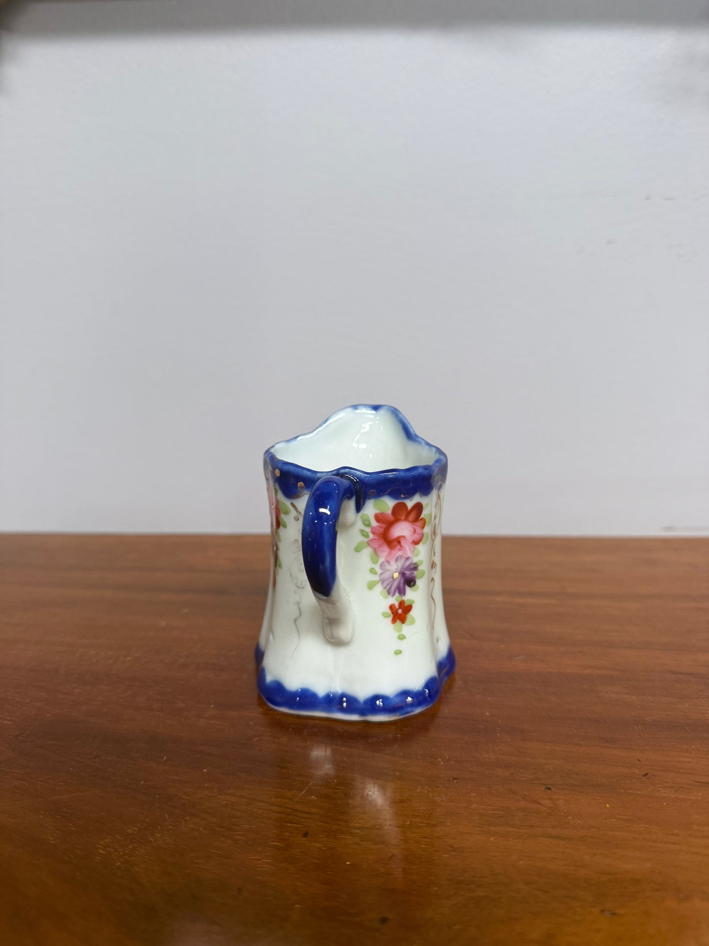 Vintage Blue & White Hand Painted Jug