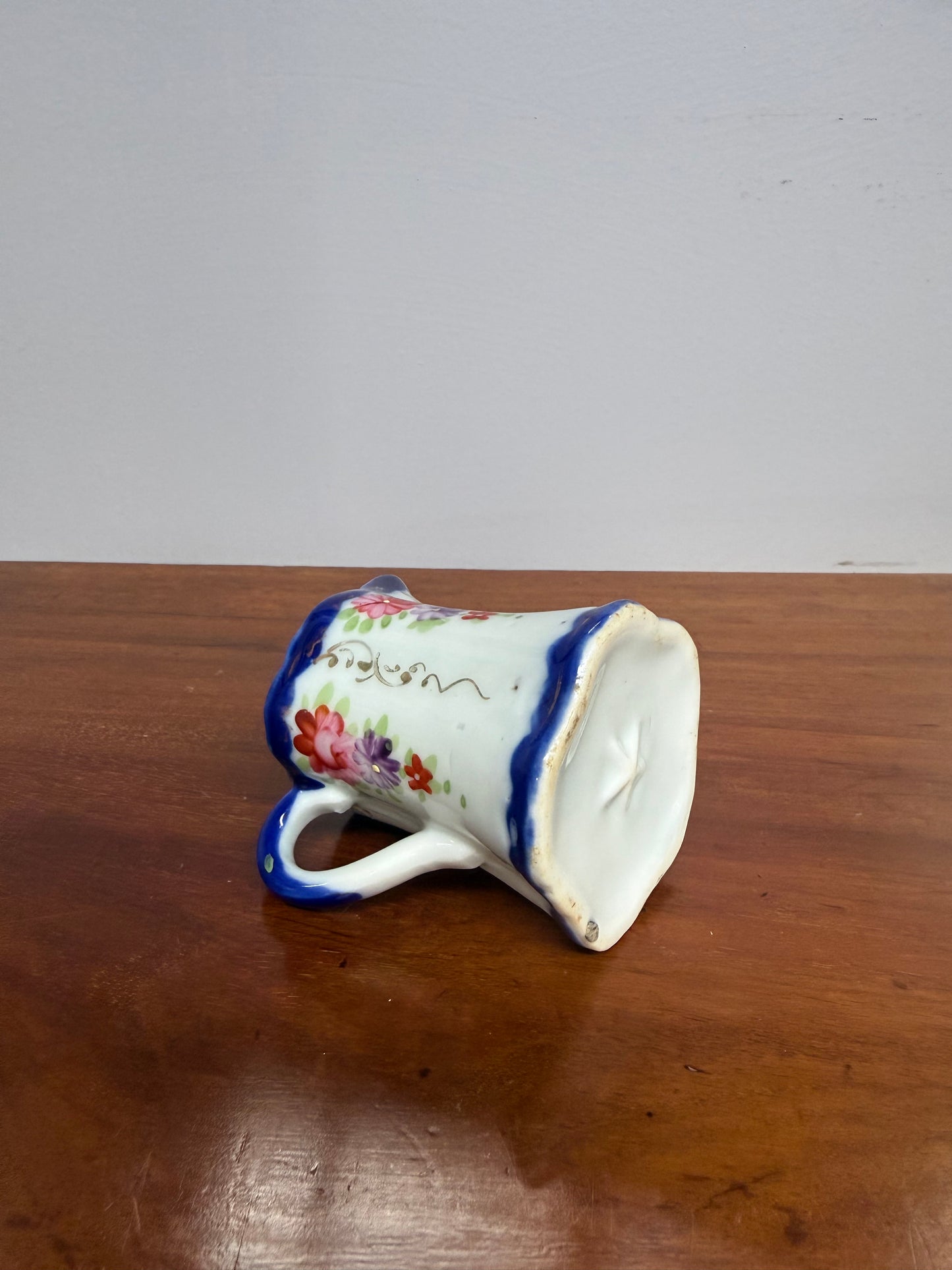 Vintage Blue & White Hand Painted Jug