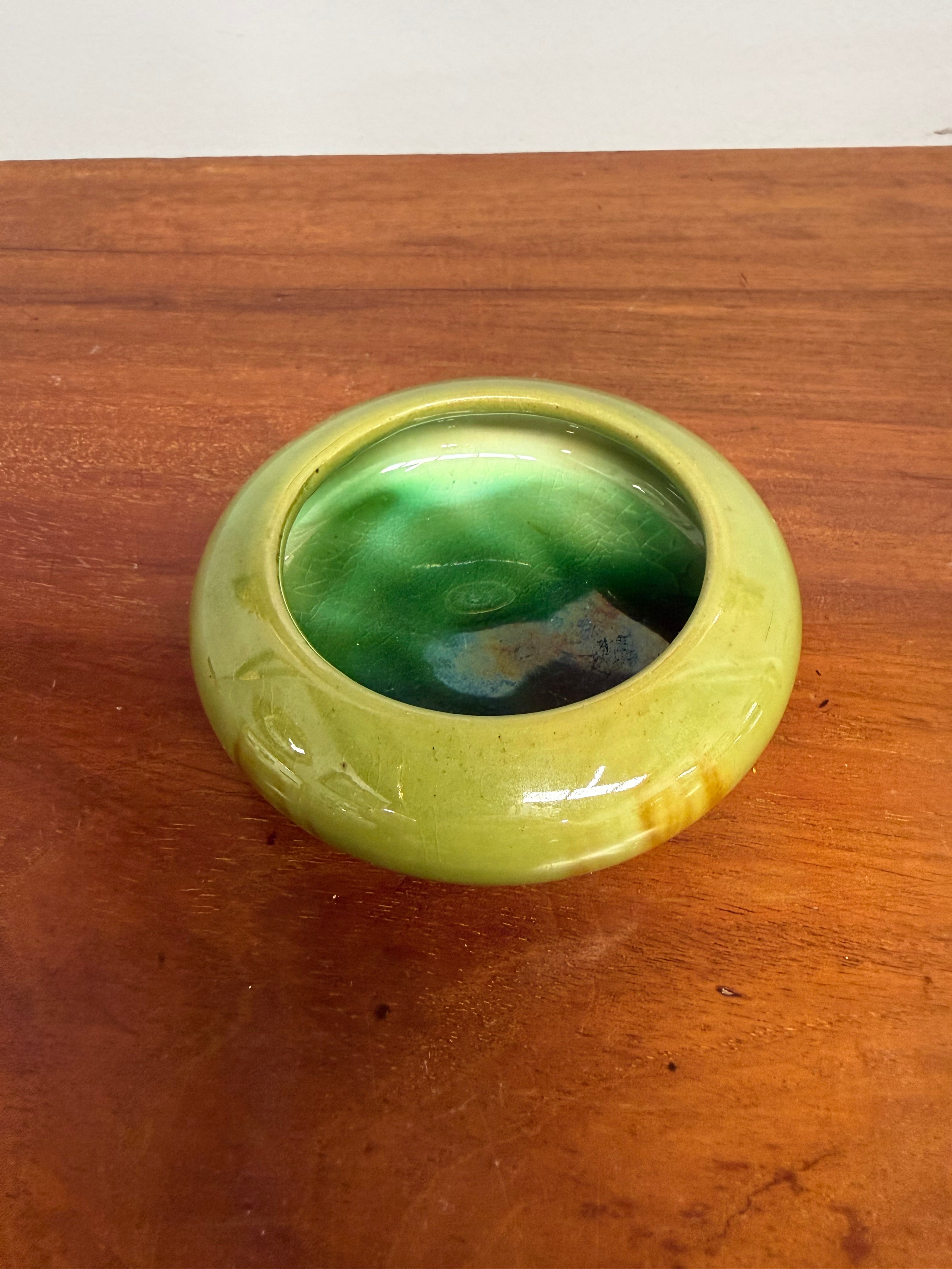 McHugh Pottery Tasmania Drip Glaze Pin Dish | Antique & Vintage | Moonee Ponds Antiques | Australia Wide Delivery