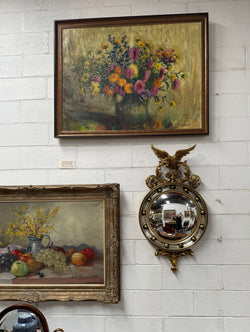 Stunning Gilt Framed Convex Mirror Featuring An Eagle | Antique & Vintage | Moonee Ponds Antiques | Australia Wide Delivery