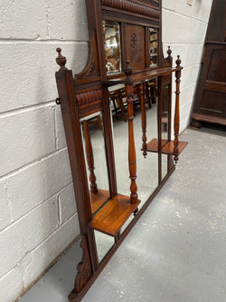 Edwardian Two Tier Over Mantle Mirrorr | Antique & Vintage | Moonee Ponds Antiques | Australia Wide Delivery