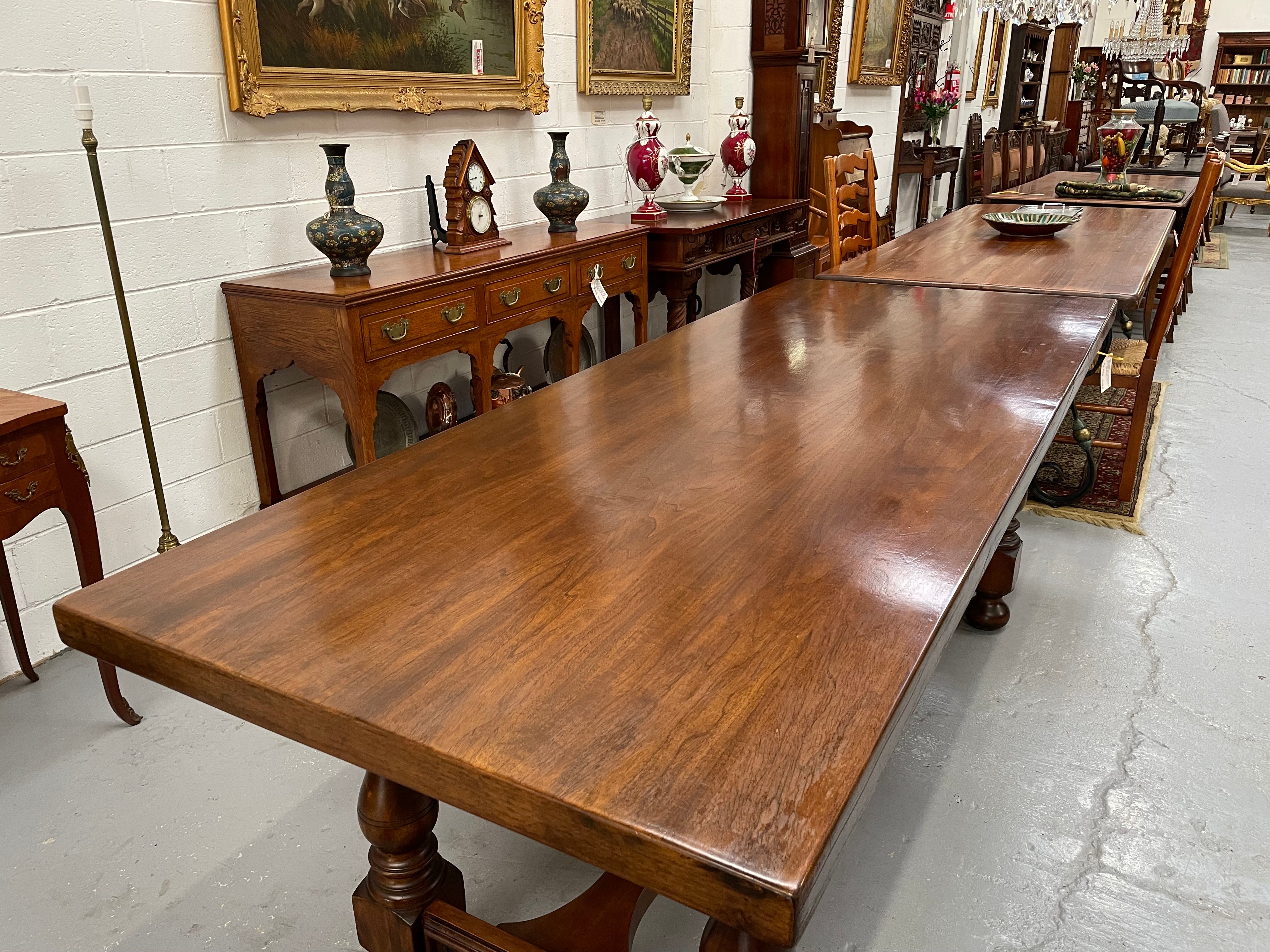 Vintage French Walnut Refectory Table or Two Drawer Desk | Antique & Vintage | Moonee Ponds Antiques | Australia Wide Delivery