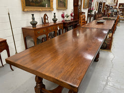 Vintage French Walnut Refectory Table or Two Drawer Desk | Antique & Vintage | Moonee Ponds Antiques | Australia Wide Delivery