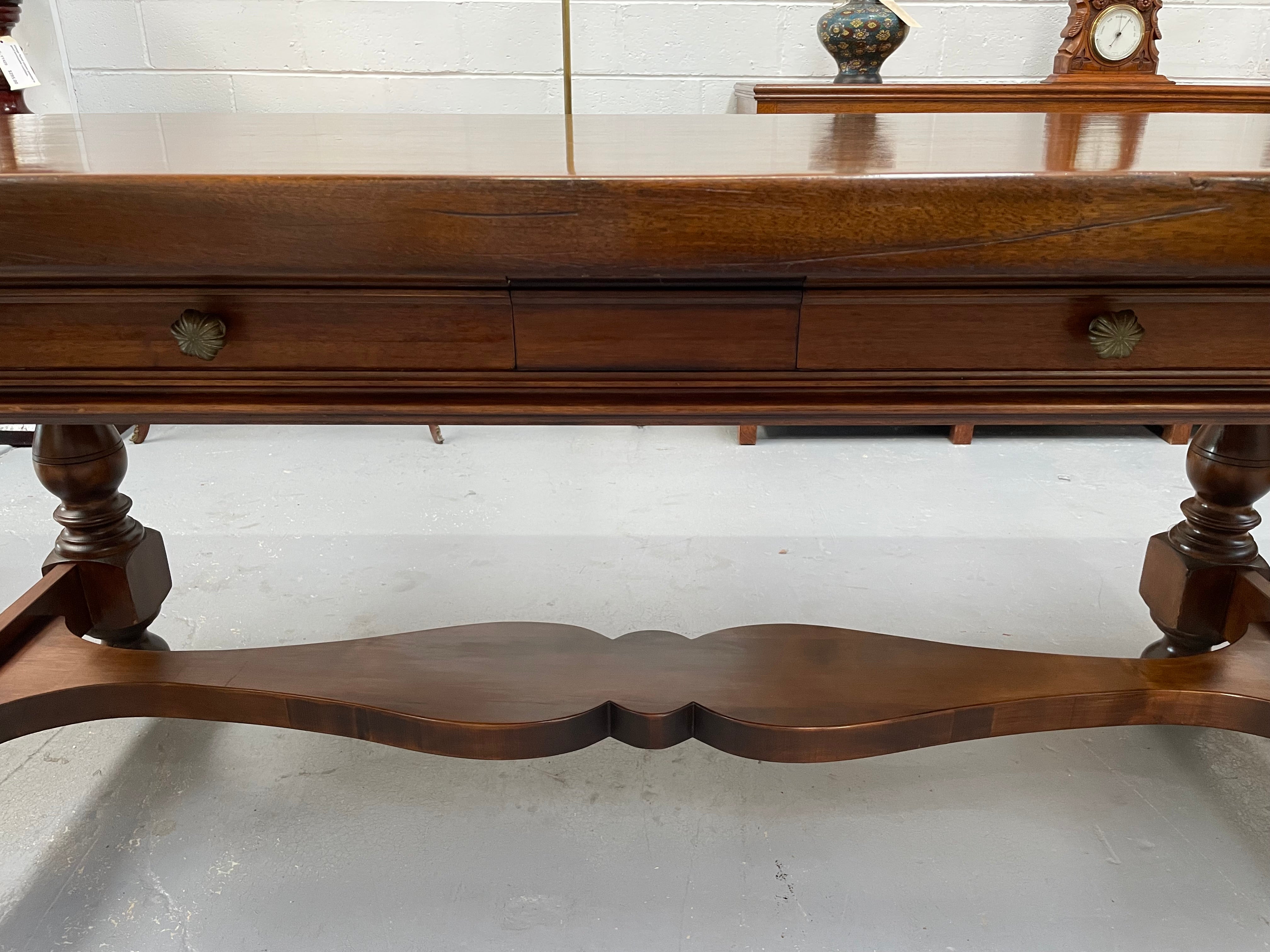 Vintage French Walnut Refectory Table or Two Drawer Desk | Antique & Vintage | Moonee Ponds Antiques | Australia Wide Delivery