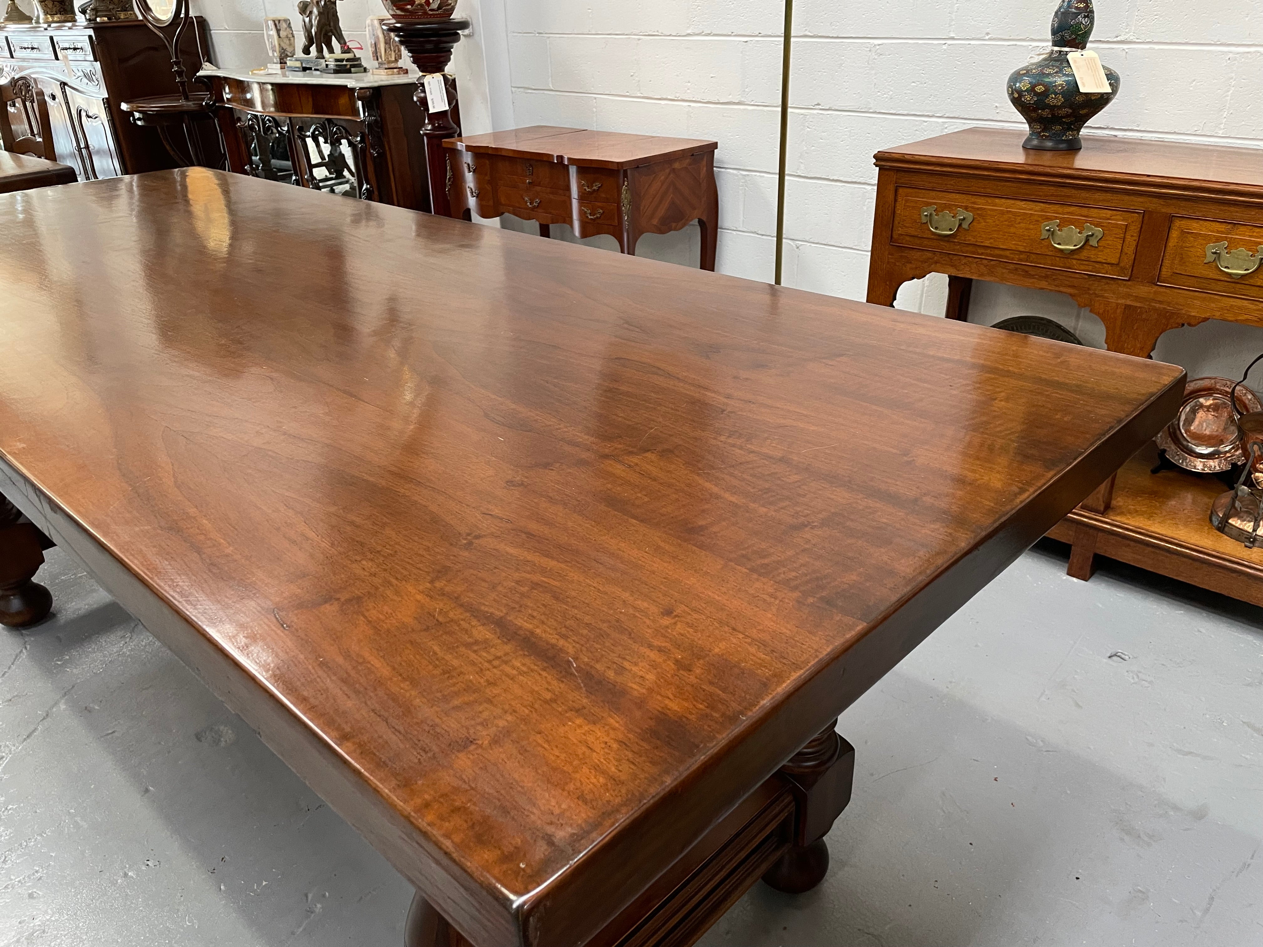 Vintage French Walnut Refectory Table or Two Drawer Desk | Antique & Vintage | Moonee Ponds Antiques | Australia Wide Delivery