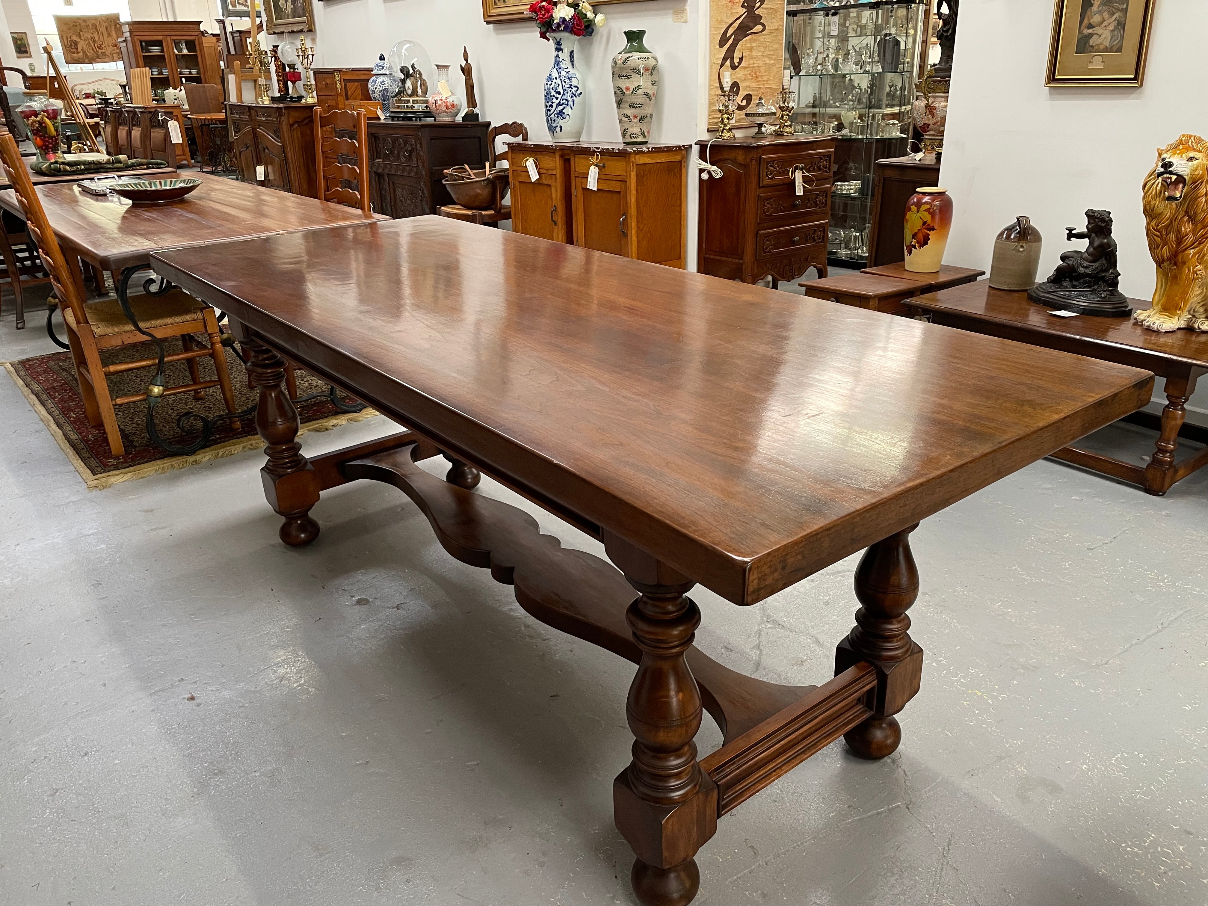 Vintage French Walnut Refectory Table or Two Drawer Desk | Antique & Vintage | Moonee Ponds Antiques | Australia Wide Delivery