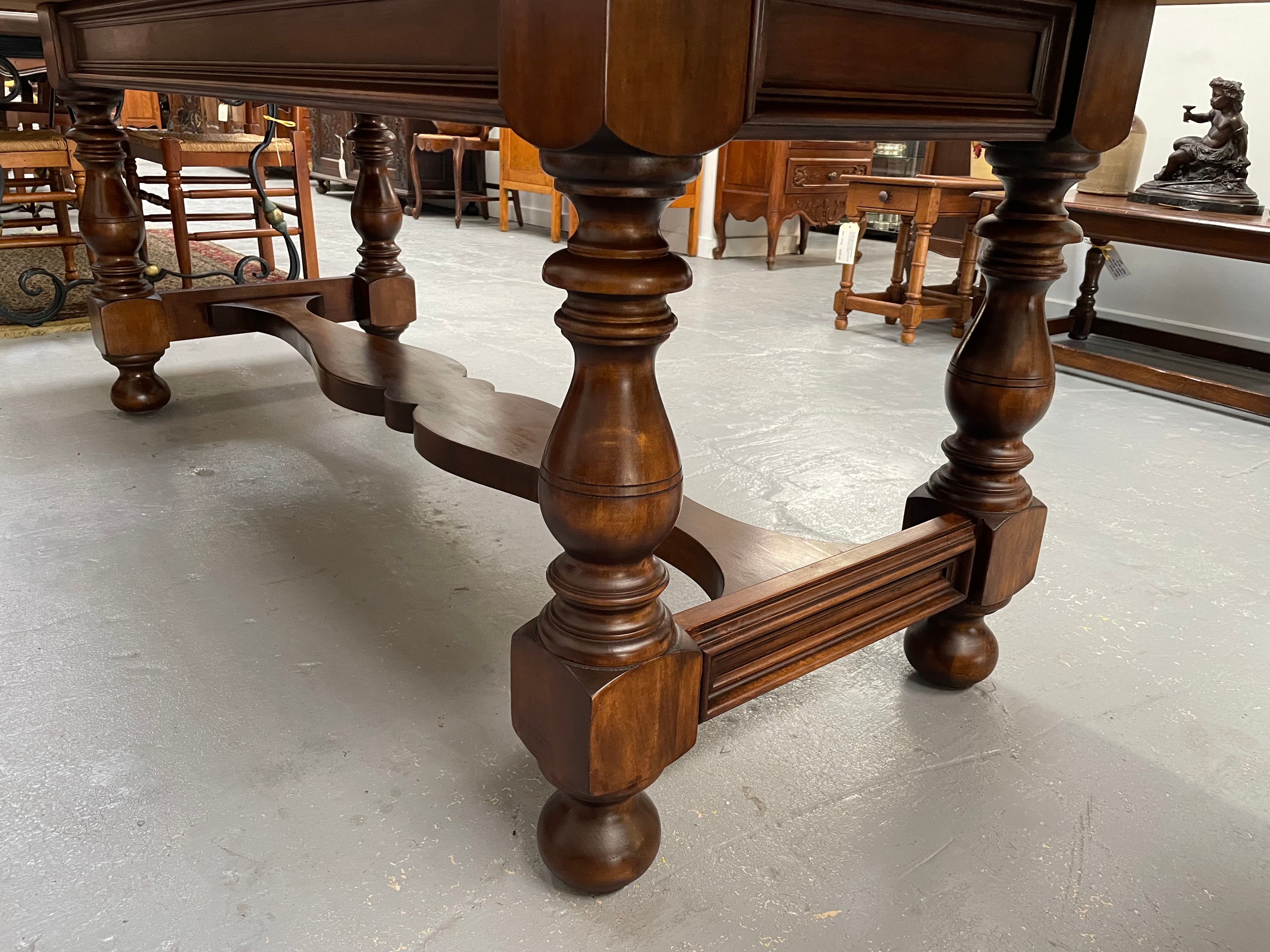 Vintage French Walnut Refectory Table or Two Drawer Desk | Antique & Vintage | Moonee Ponds Antiques | Australia Wide Delivery