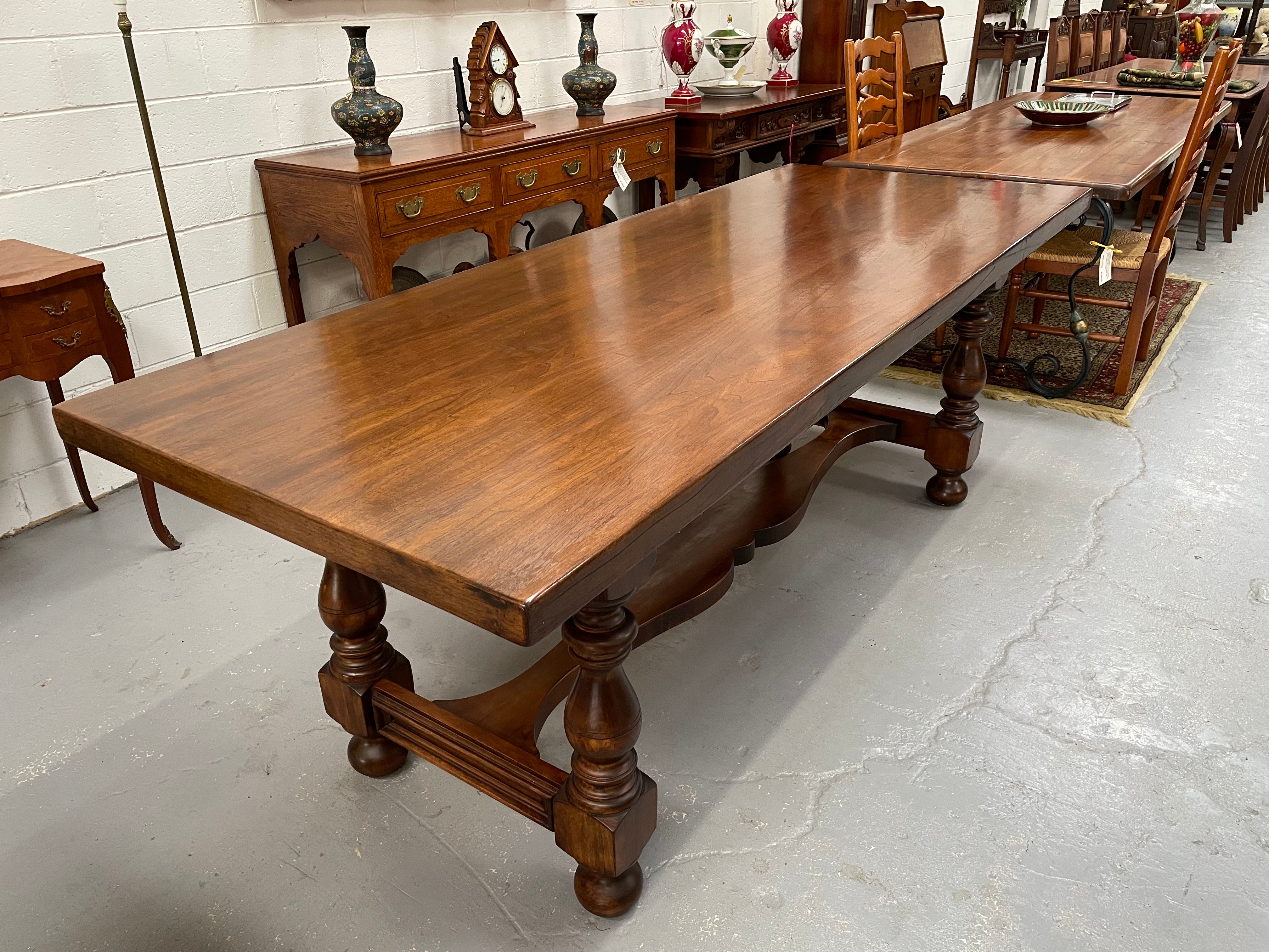 Vintage French Walnut Refectory Table or Two Drawer Desk | Antique & Vintage | Moonee Ponds Antiques | Australia Wide Delivery