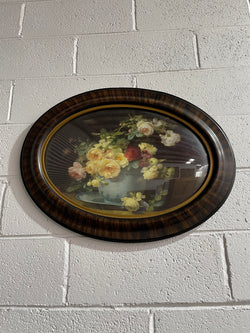 Lovely Art deco frame with floral Print | Antique & Vintage | Moonee Ponds Antiques | Australia Wide Delivery