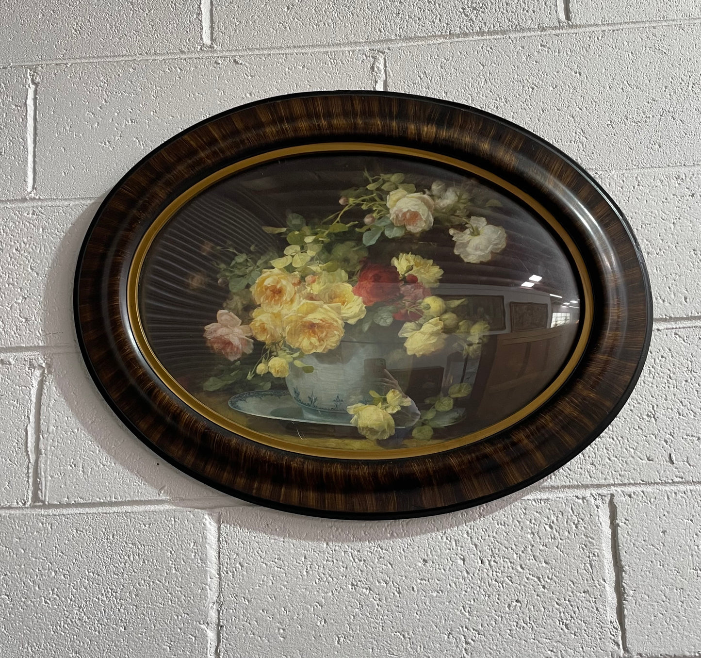 Lovely Art deco frame with floral Print