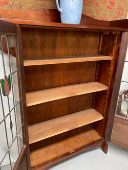 Antique Arts & Crafts Two Door Glass Bookcase/Display Cabinet | Antique & Vintage | Moonee Ponds Antiques | Australia Wide Delivery